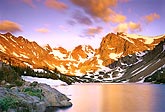 sunrise, lake isabelle, indian peaks, colorado